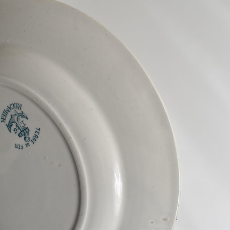 Antique Plate L&G Clairefontaine Récamier A