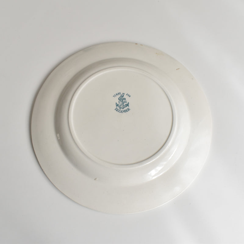 Antique Plate L&G Clairfontaine Récamier C