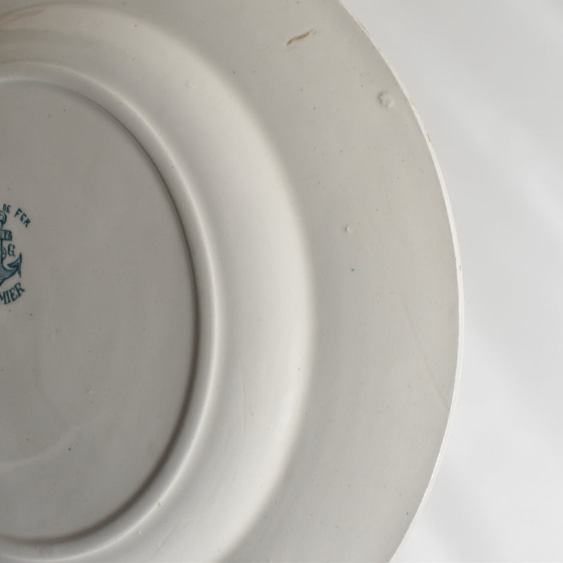 Antique Plate L&G Clairfontaine Récamier C