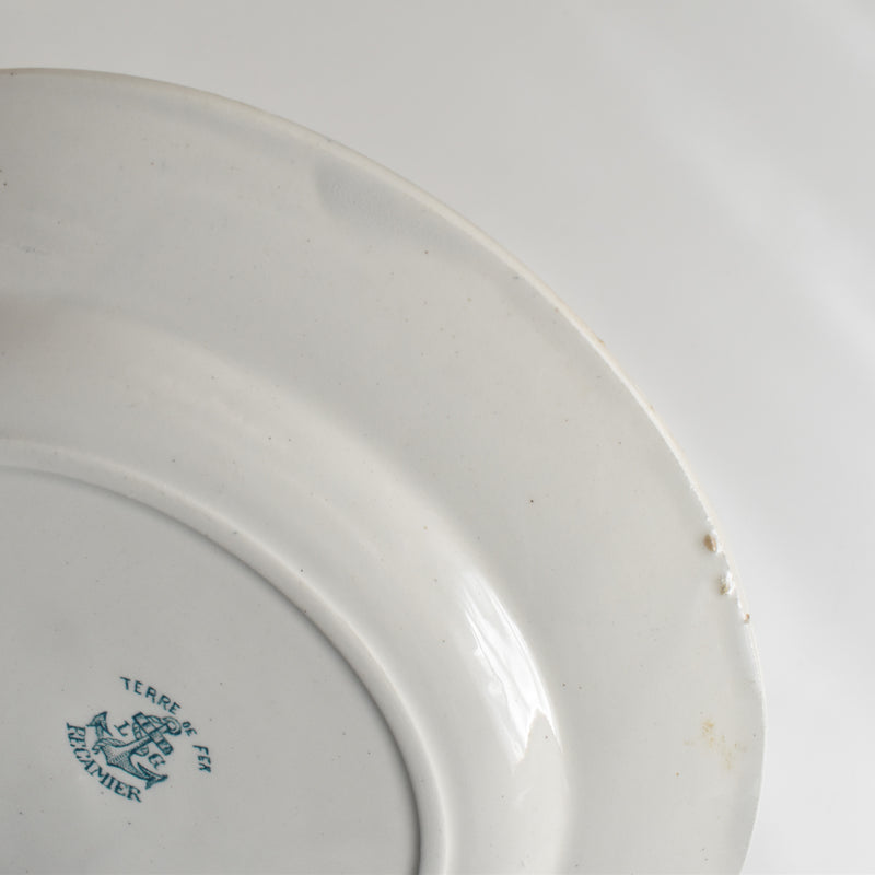 Antique Plate L&G Clairfontaine Récamier C