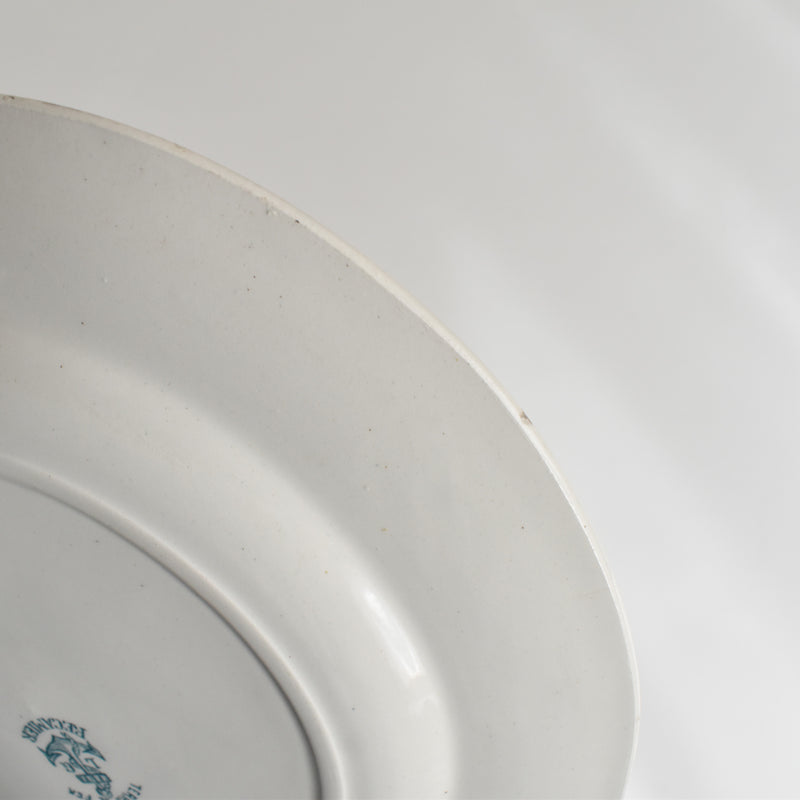 Antique Plate L&G Clairfontaine Récamier C