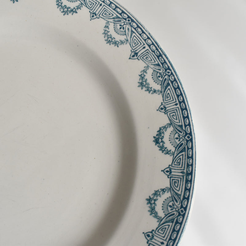 Antique Plate L&G Clairfontaine Récamier D