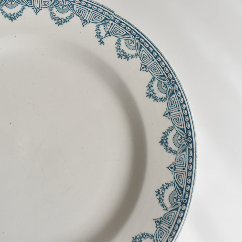 Antique Plate L&G Clairfontaine Récamier D
