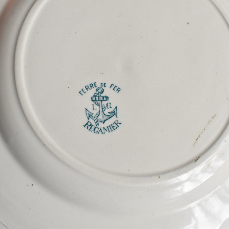 Antique Plate L&G Clairfontaine Récamier D