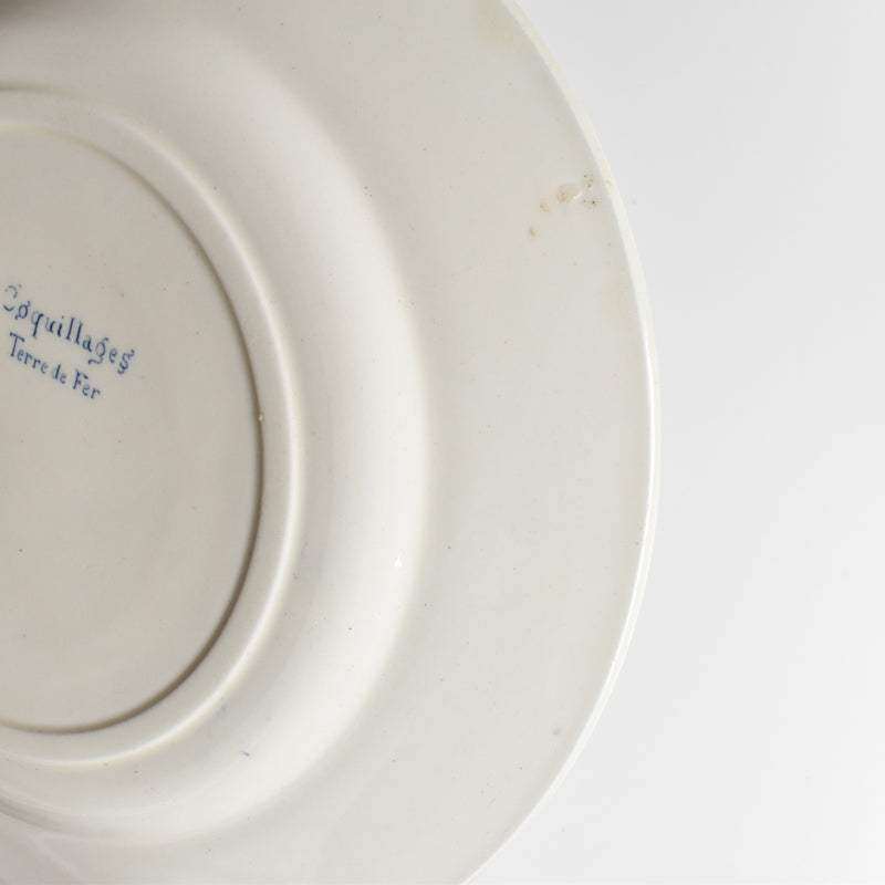 Antique Plate, Terre de Fer, Coquillages F