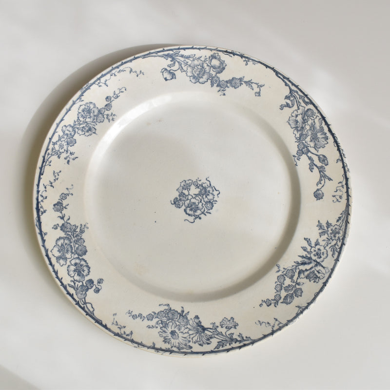 Antique plate Creil et Montereau Aubépine A