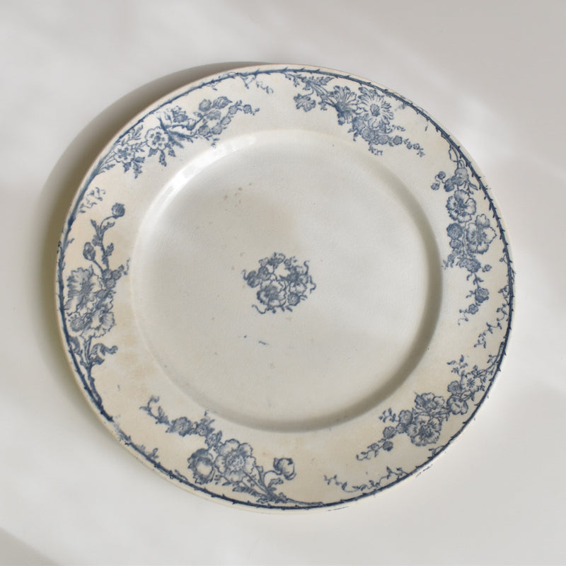Antique Plate Creil et Montereau Aubépine B