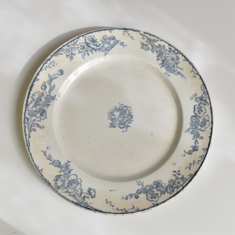 Antique Plate Creil-Montereau Aubépine C