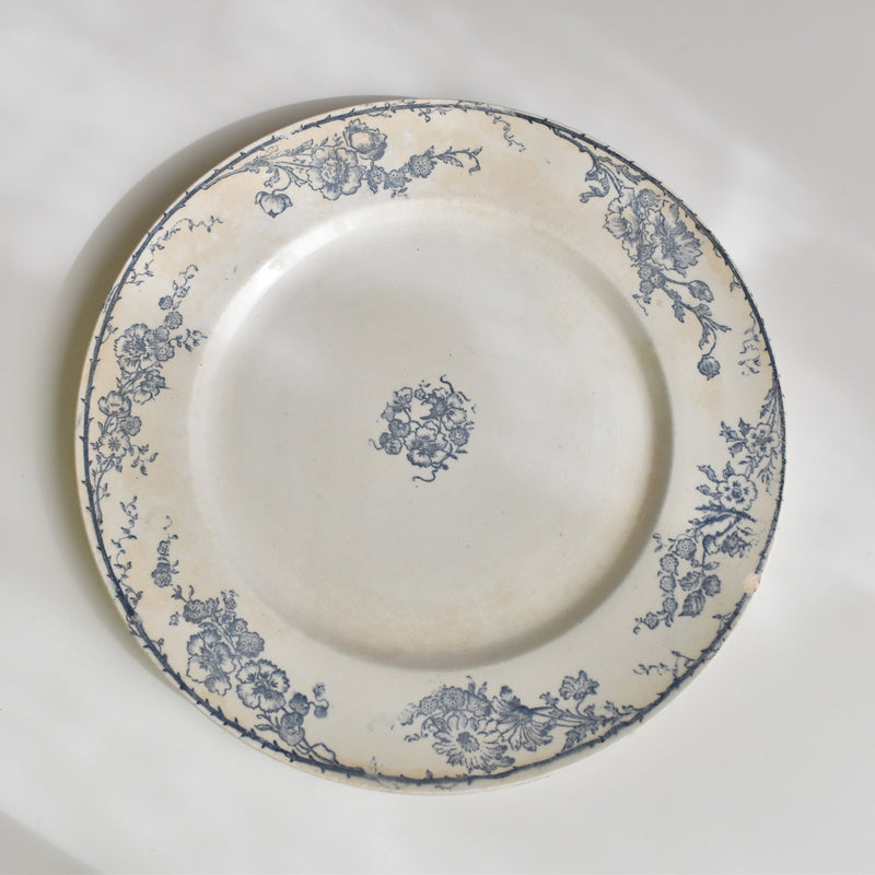 Antique plate, Creil-Montereau, Aubépine D