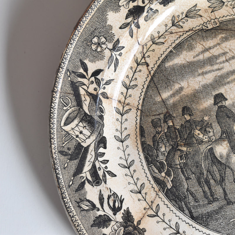 Antique Decorative Plate: Montereau Marengo