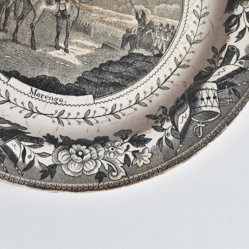 Antique Decorative Plate: Montereau Marengo