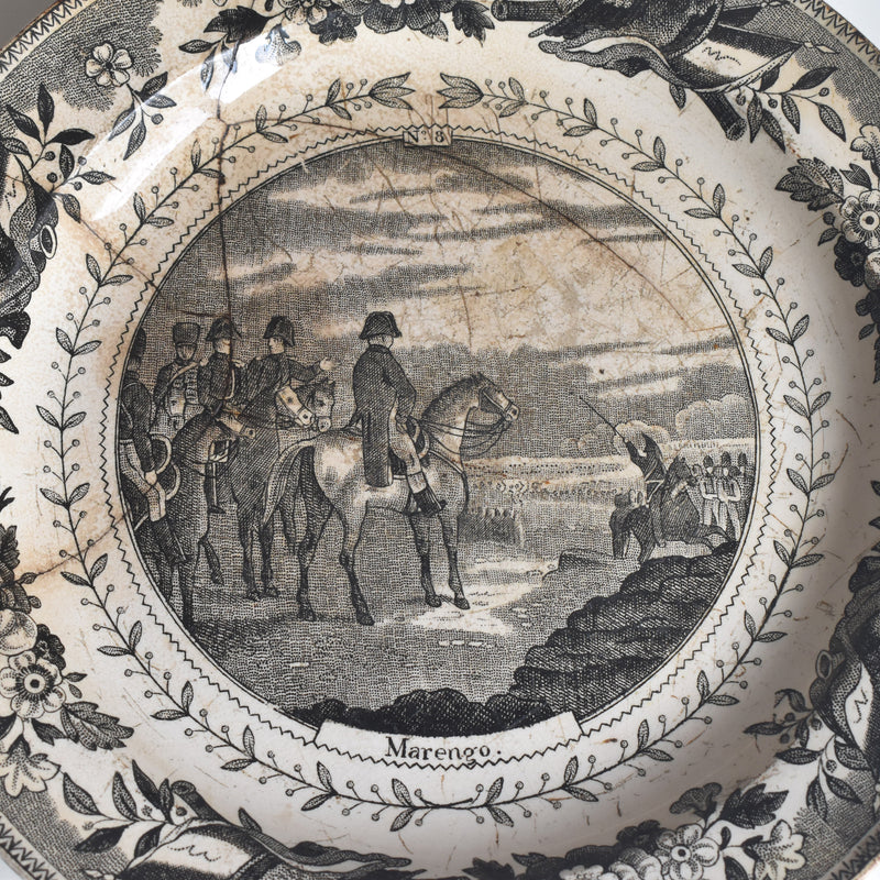 Antique Decorative Plate: Montereau Marengo