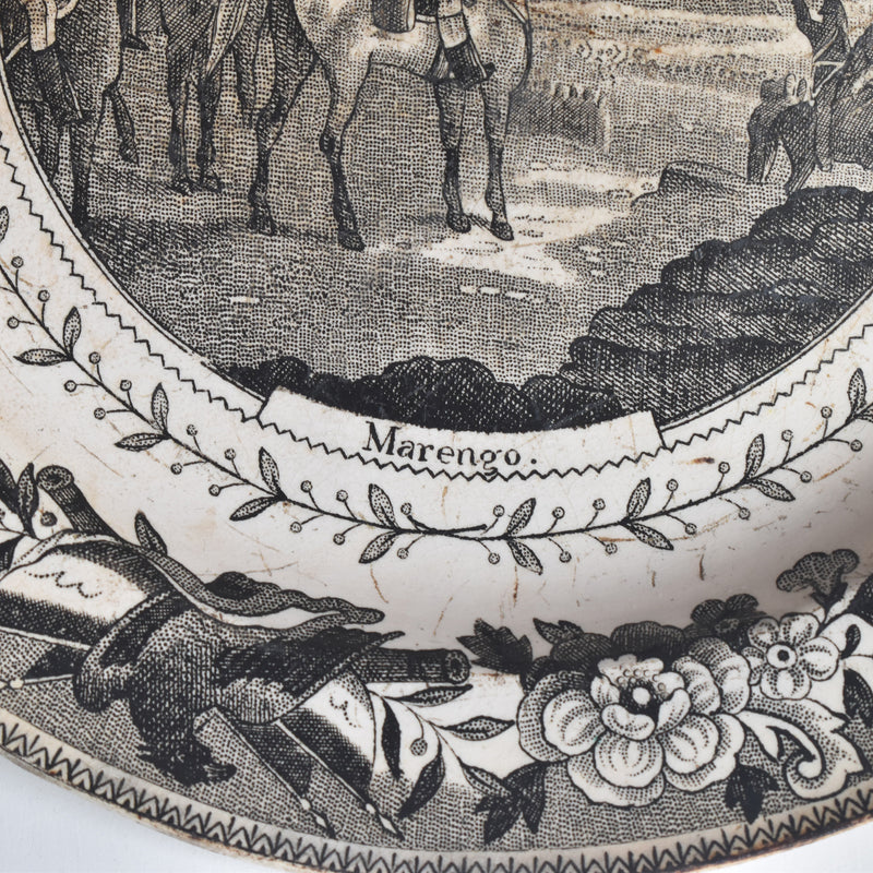 Antique Decorative Plate: Montereau Marengo