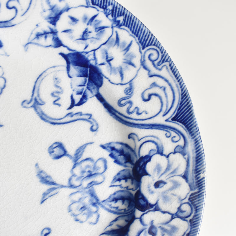 Antique plate Creil et Montereau Flora A