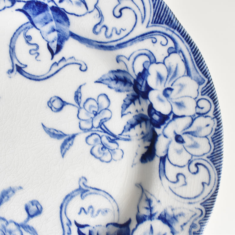 Antique plate Creil et Montereau Flora A