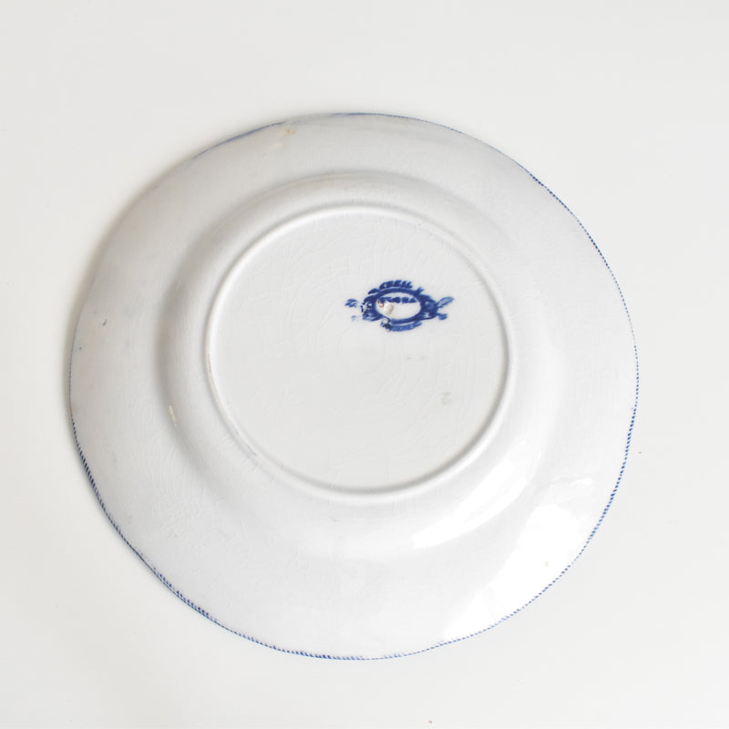 Antique plate Creil et Montereau Flora A