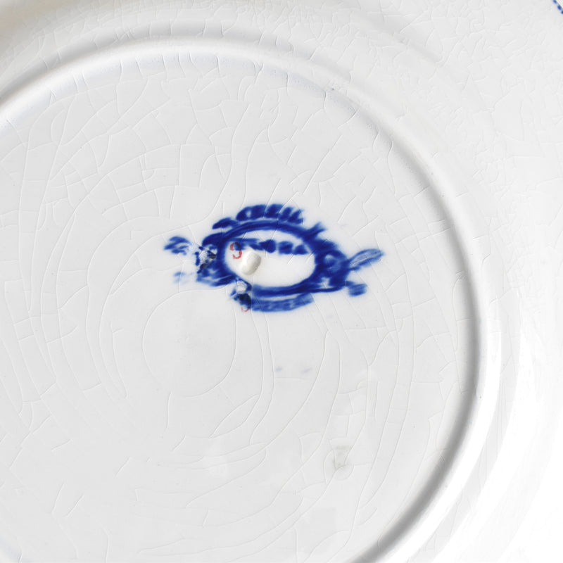 Antique plate Creil et Montereau Flora A