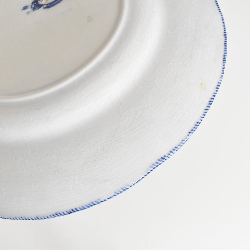 Antique plate Creil et Montereau Flora A