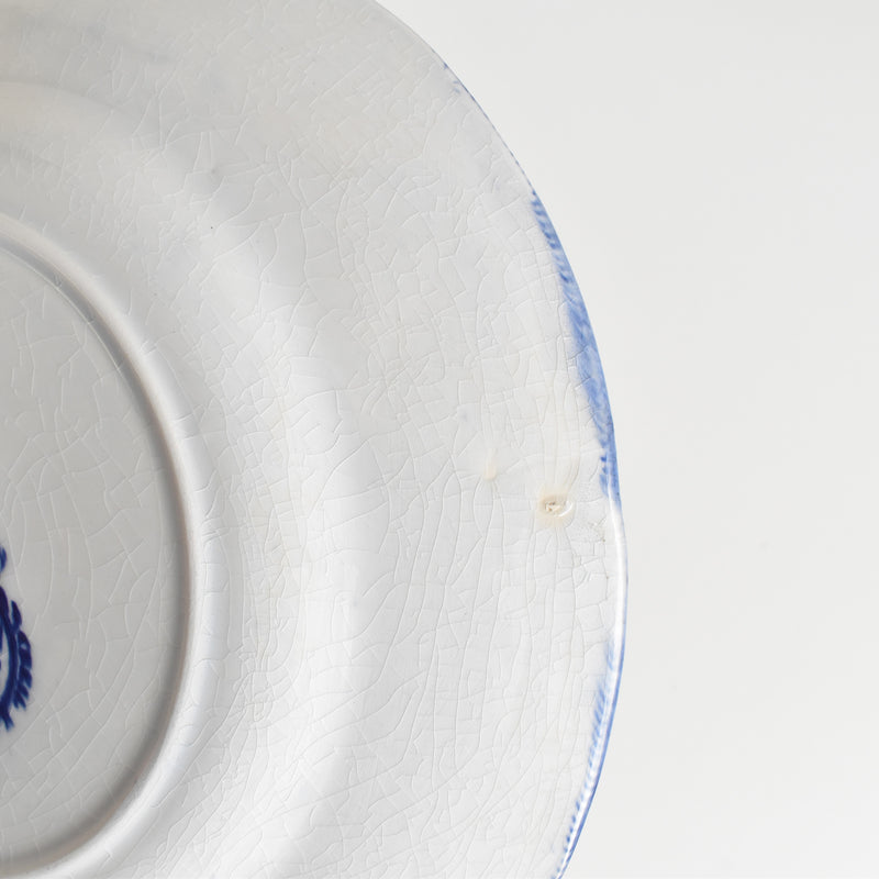 Antique plate Creil et Montereau Flora A