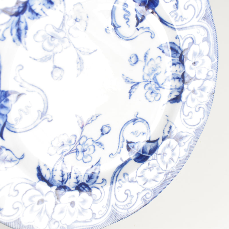 Antique plate Creil et Montereau Flora B