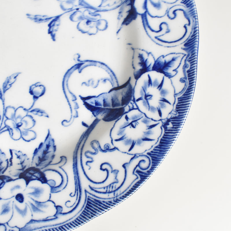 Antique plate Creil et Montereau Flora B