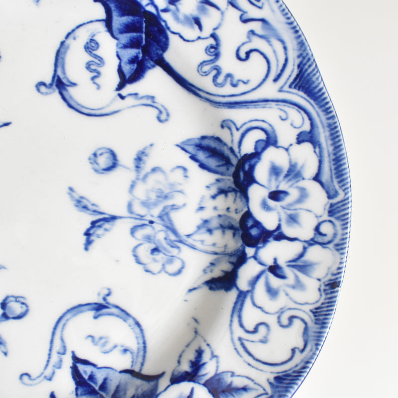 Antique plate Creil et Montereau Flora B