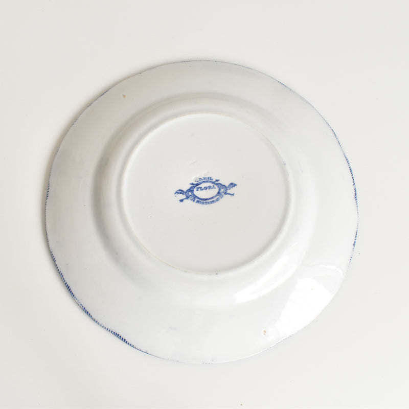 Antique plate Creil et Montereau Flora B