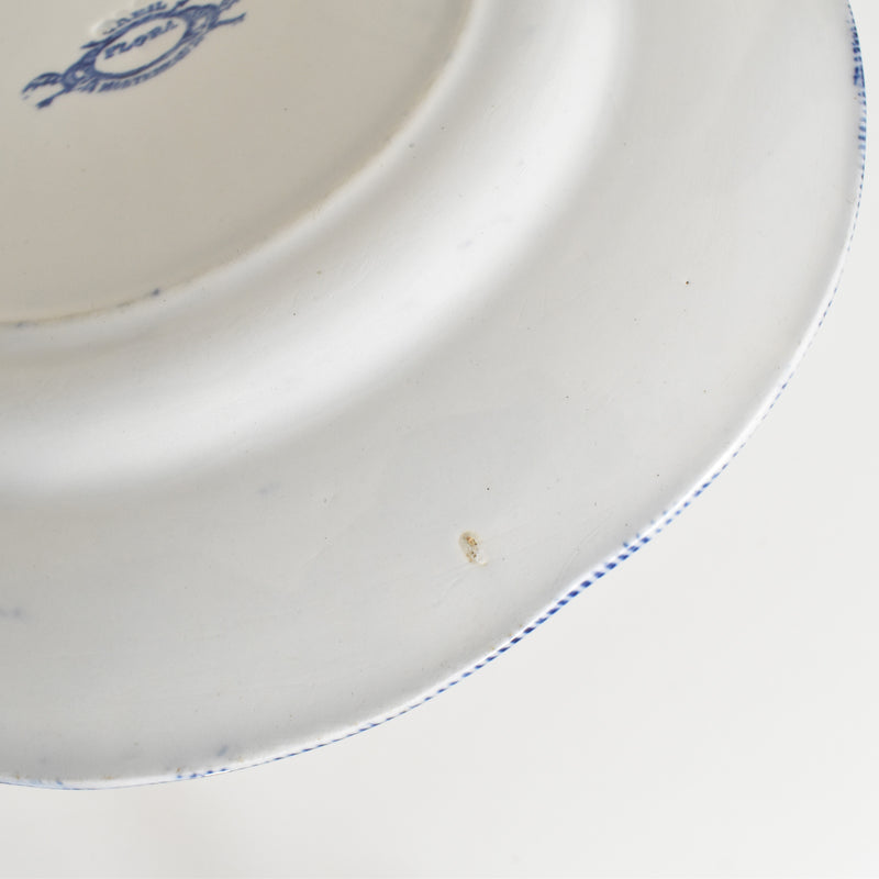 Antique plate Creil et Montereau Flora B