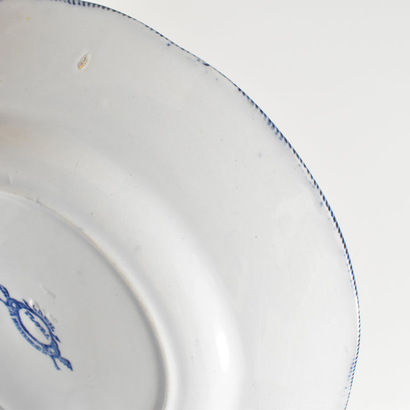 Antique plate Creil et Montereau Flora B