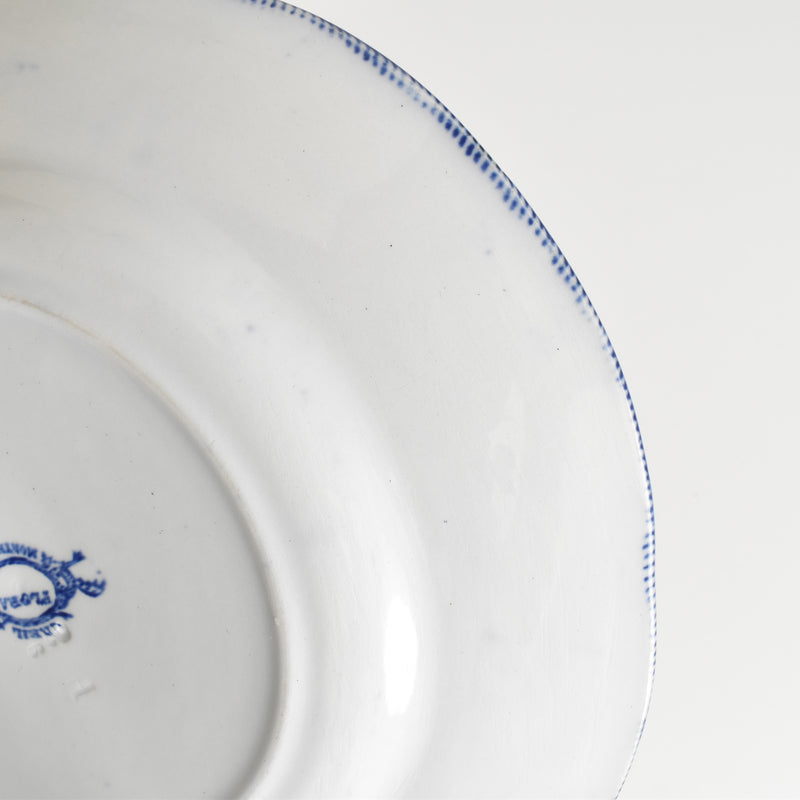 Antique plate Creil et Montereau Flora B