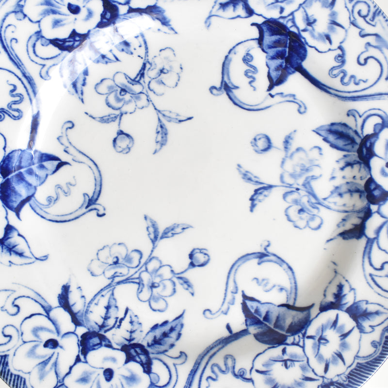 Antique plate Creil et Montereau Flora B