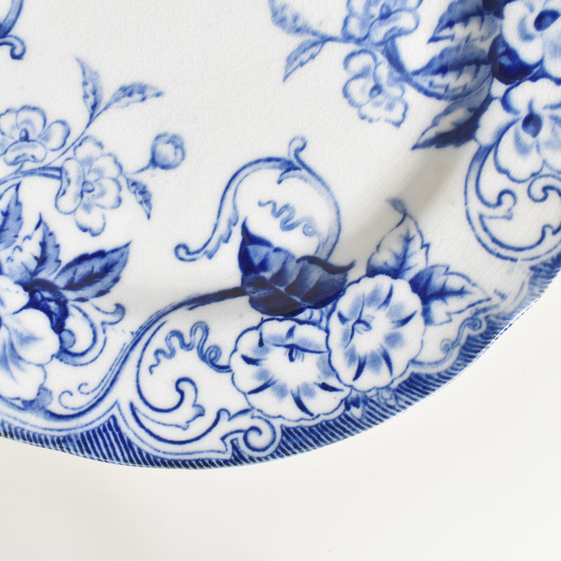 Antique Plate Creil-Montereau Flora C