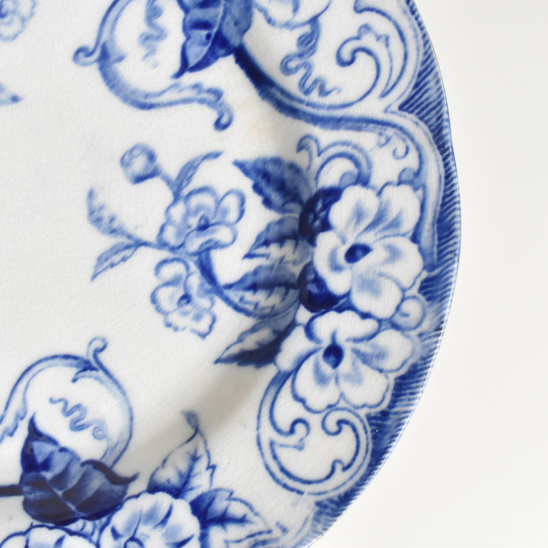 Antique Plate Creil-Montereau Flora C