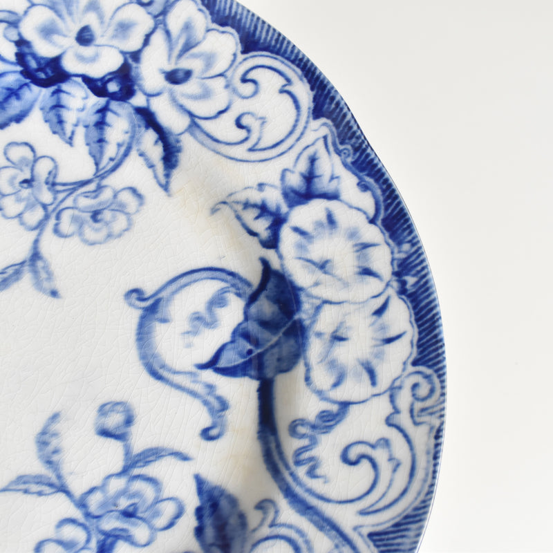 Antique Plate Creil-Montereau Flora C