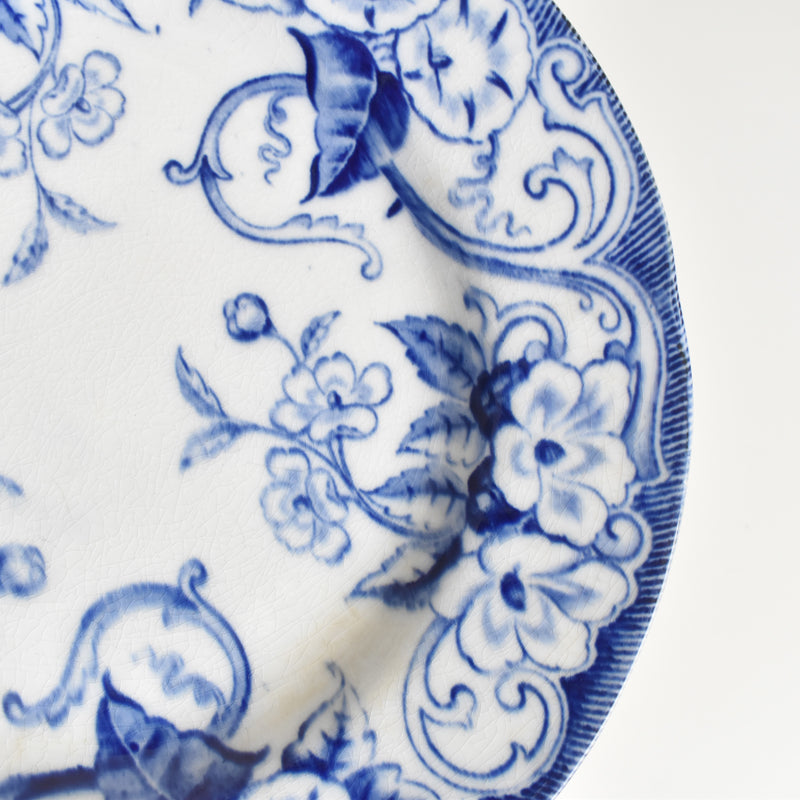 Antique Plate Creil-Montereau Flora C