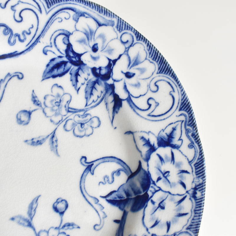 Antique Plate Creil-Montereau Flora C