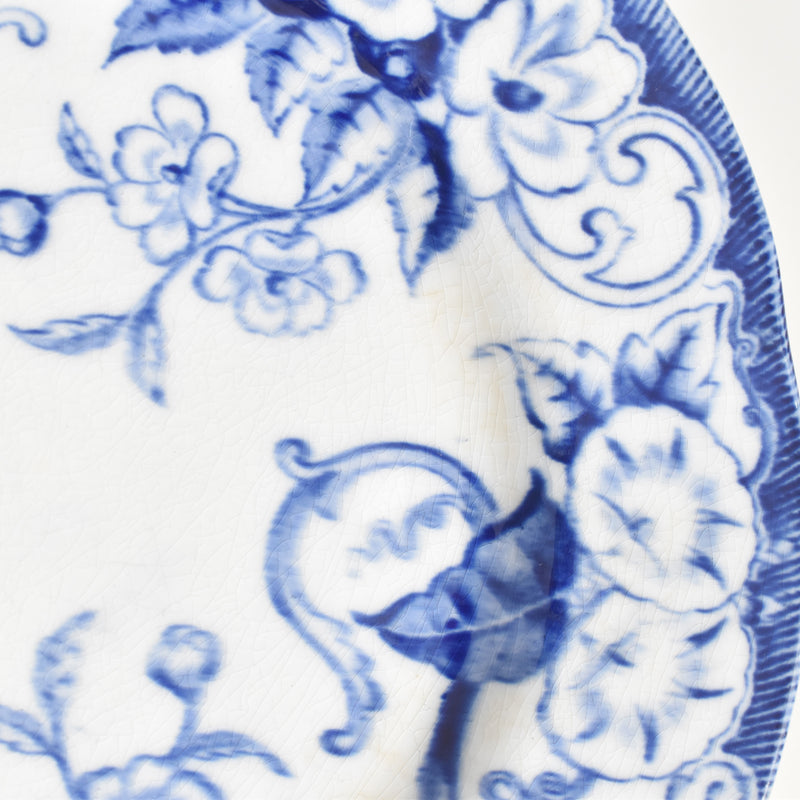 Antique Plate Creil-Montereau Flora C