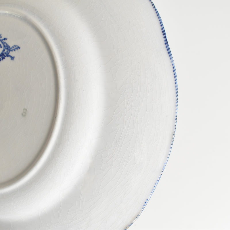 Antique Plate Creil-Montereau Flora C
