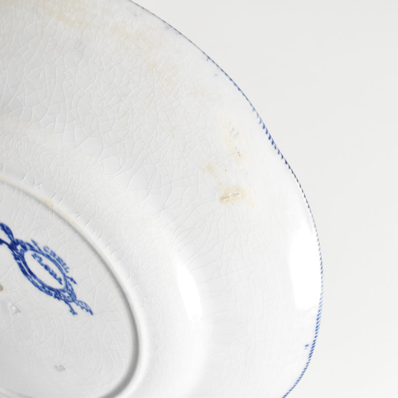 Antique Plate Creil-Montereau Flora C