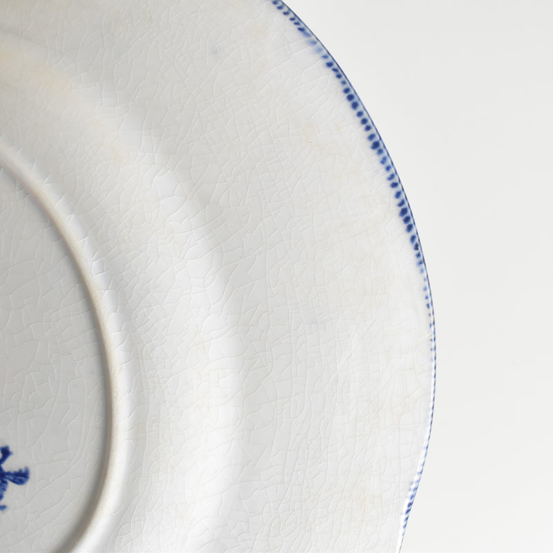 Antique Plate Creil-Montereau Flora C