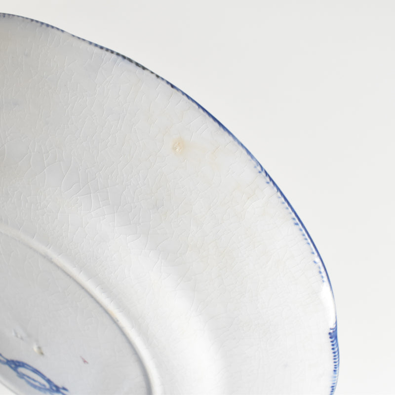 Antique Plate Creil-Montereau Flora C