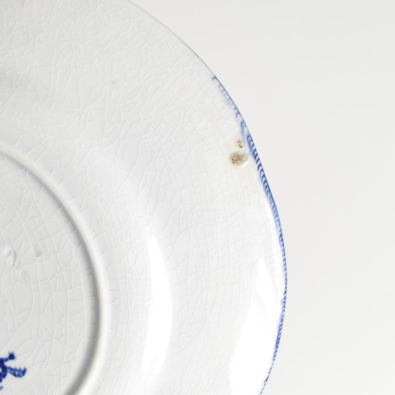 Antique plate, Creil et Montereau, Flora D