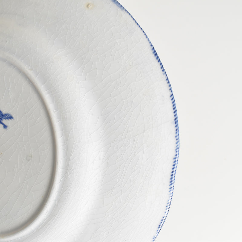 Antique plate, Creil-Montereau, Flora E