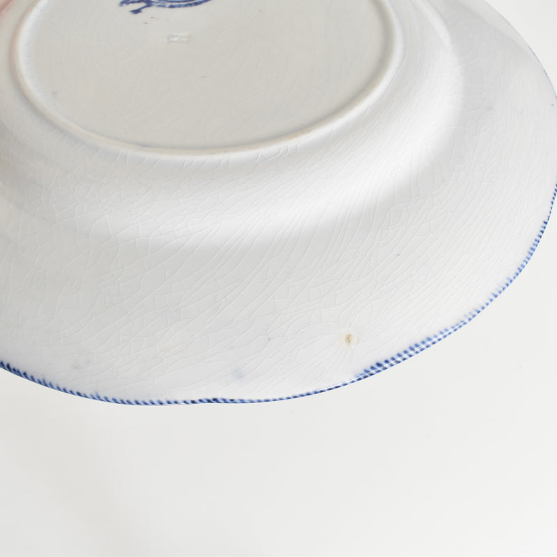 Antique plate, Creil-Montereau, Flora E
