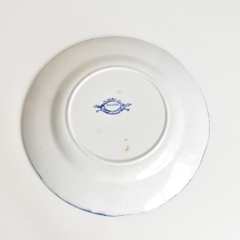 Antique Plate, Creil-Montereau, Flora F