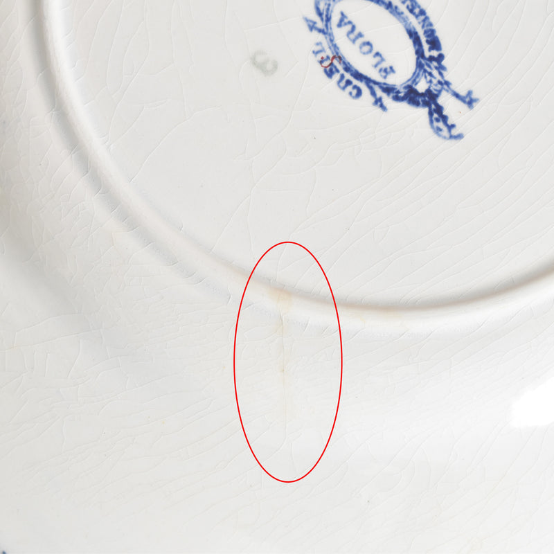 Antique Plate, Creil-Montereau, Flora F