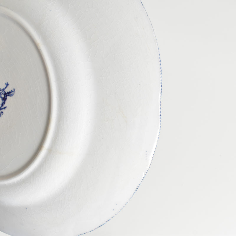 Antique Plate, Creil-Montereau, Flora F