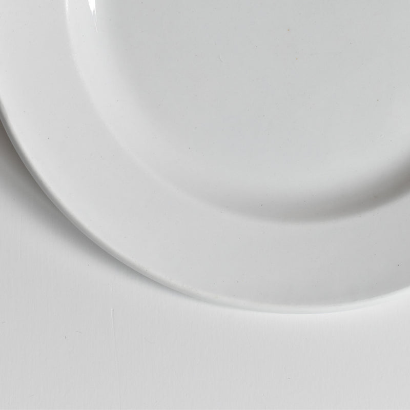 Antique Plate, Creil et Montereau, White, Epaisse A