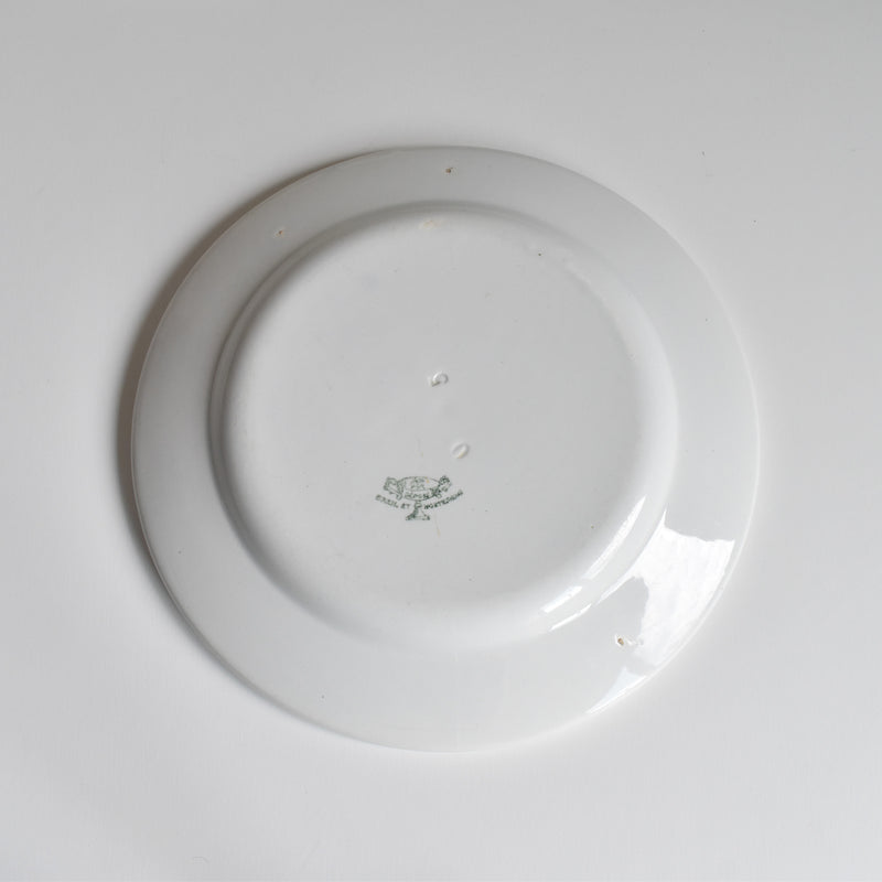Antique Plate, Creil et Montereau, White, Epaisse A