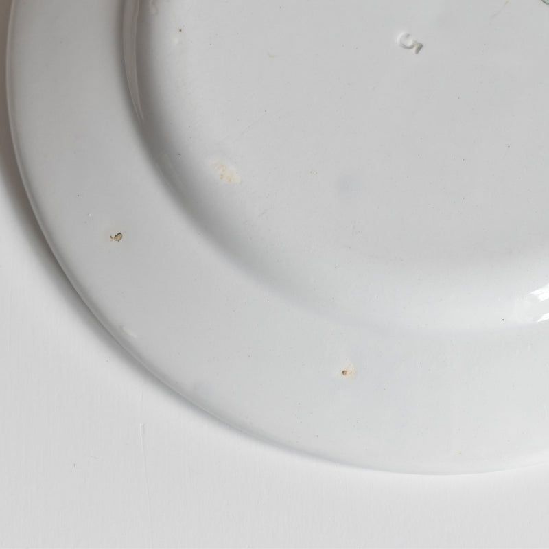 Antique Plate, Creil et Montereau, White, Epaisse A